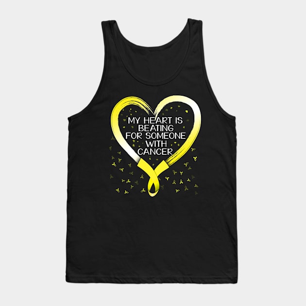 my heart bone cancer awareness Tank Top by TeesCircle